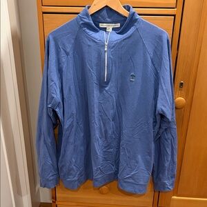 Men's Blue Zip-Up Sweater